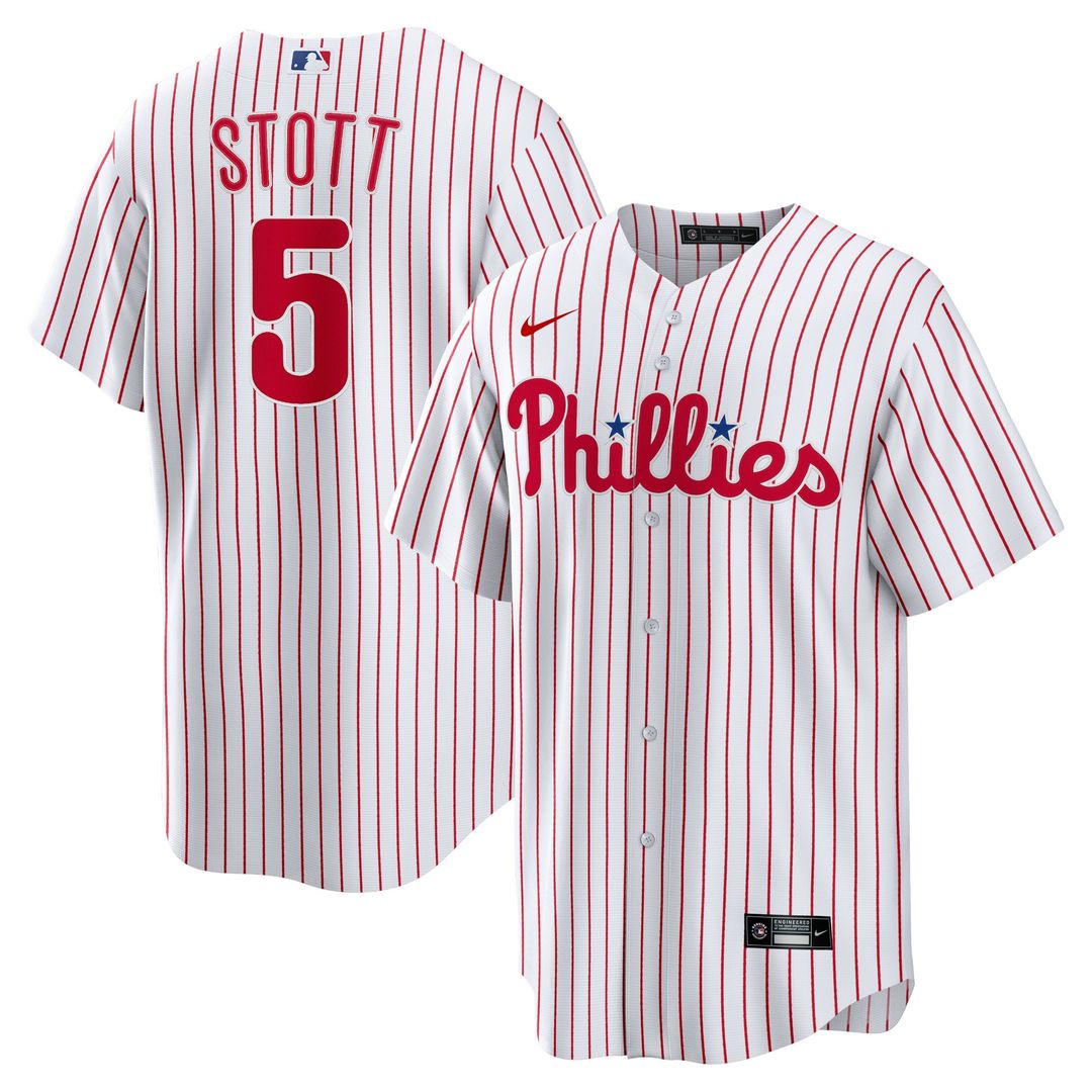 Bryson Stott Philadelphia Phillies Nike Replica Player Jersey - White Official MLB Team Apparel Baseball Fan Gear
