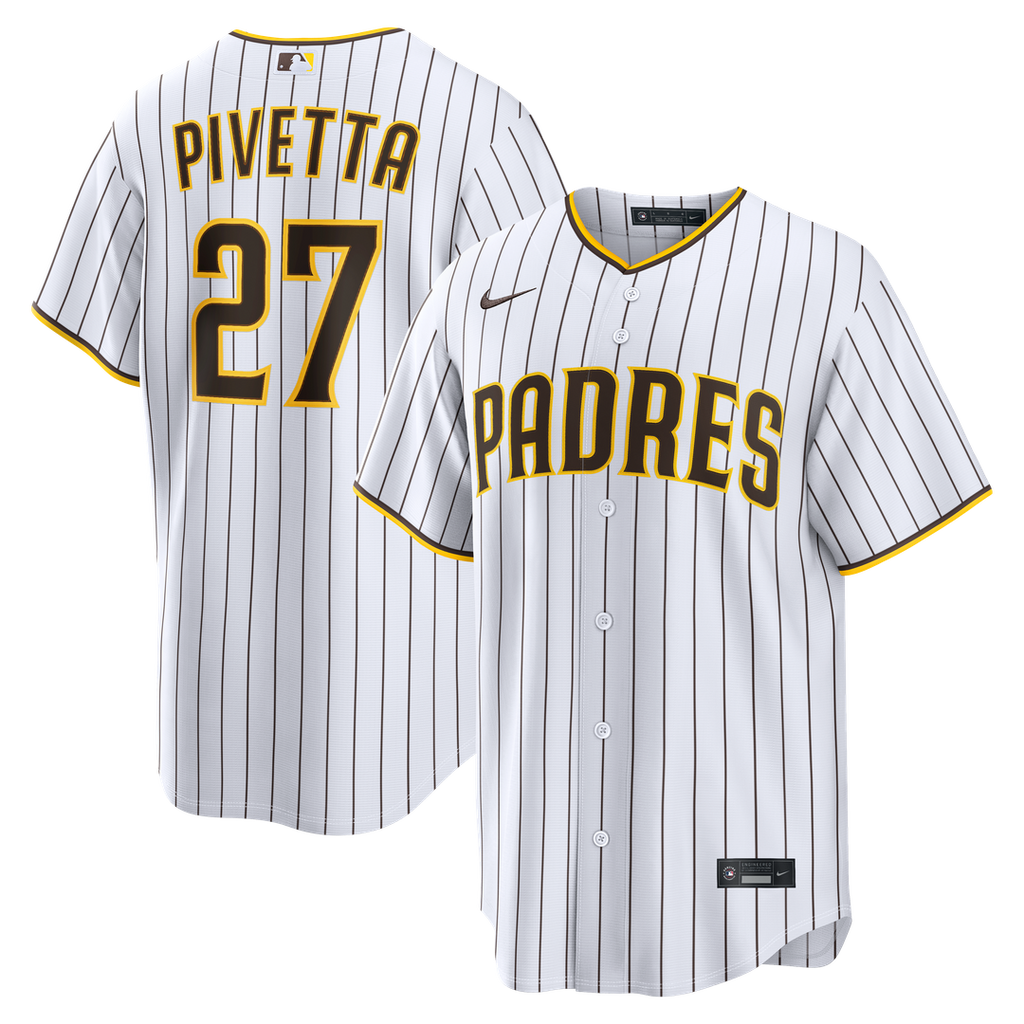 Nick Pivetta San Diego Padres Nike Home Replica Jersey - White Official MLB Team Apparel Baseball Fan Gear