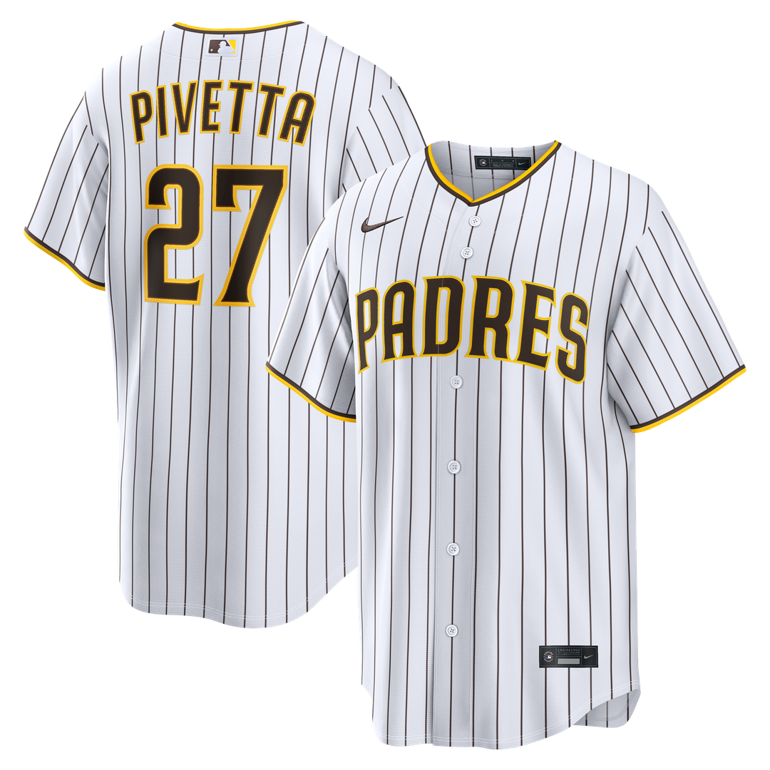 Nick Pivetta San Diego Padres Nike Home Replica Jersey - White Official MLB Team Apparel Baseball Fan Gear