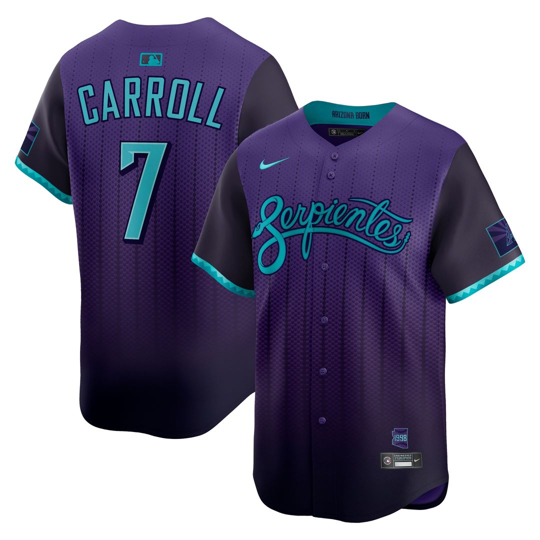 Corbin Carroll Arizona Diamondbacks Nike 2025 City Connect Limited Player Jersey - Purple Official MLB Team Apparel Baseball Fan Gear
