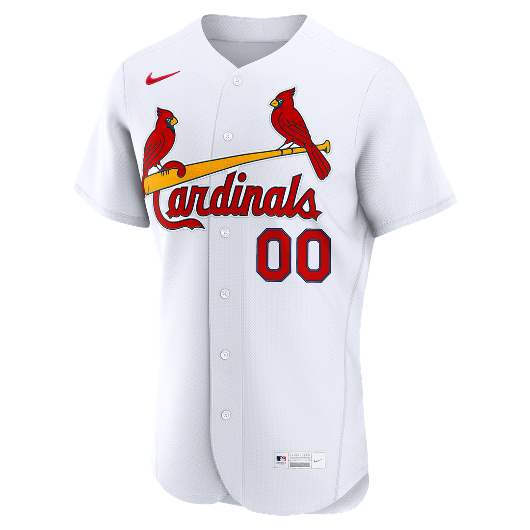 St. Louis Cardinals Nike Home Authentic Custom Jersey - White Official MLB Team Apparel Baseball Fan Gear