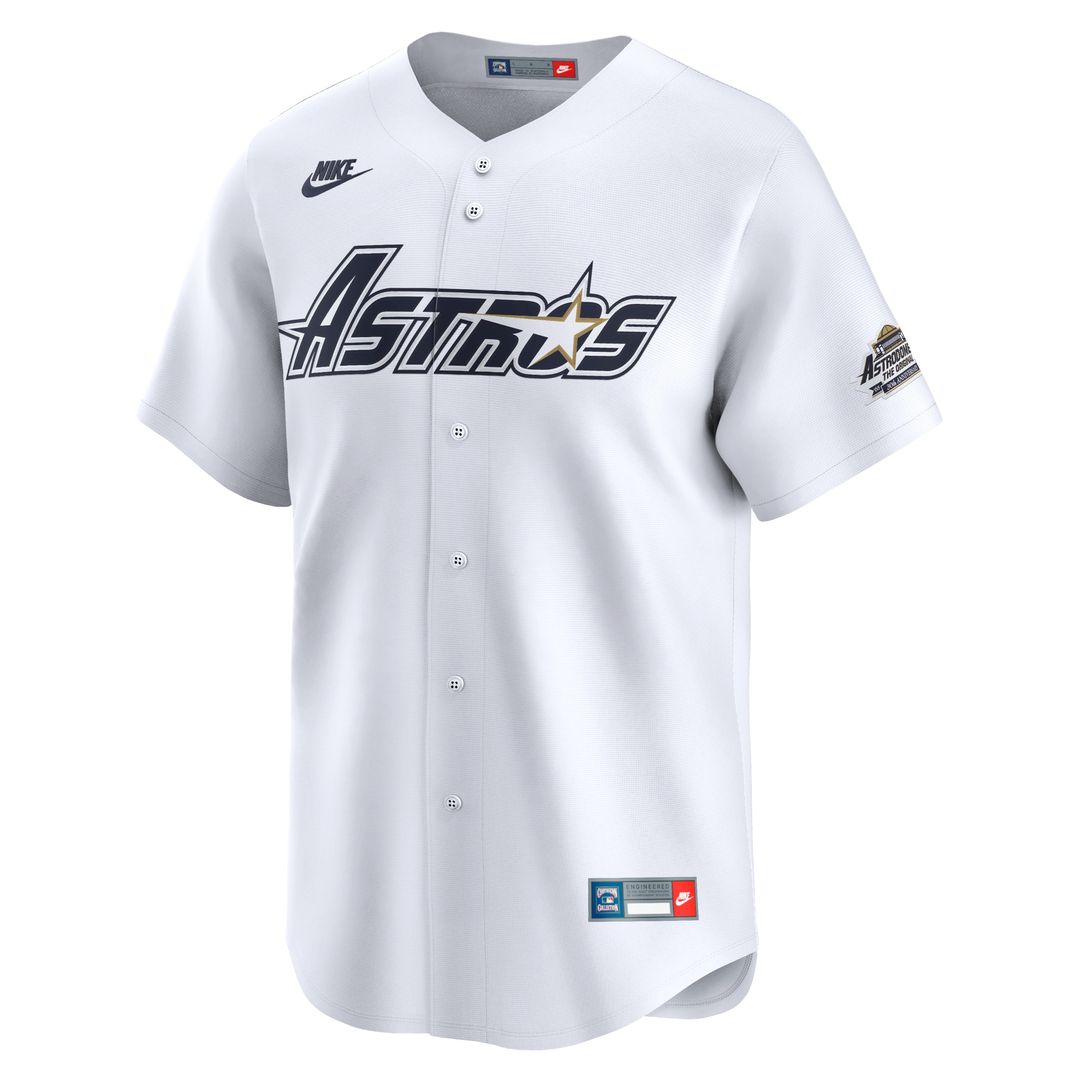 Craig Biggio Houston Astros Nike Throwback Cooperstown Collection Limited Jersey - White Official MLB Team Apparel Baseball Fan Gear