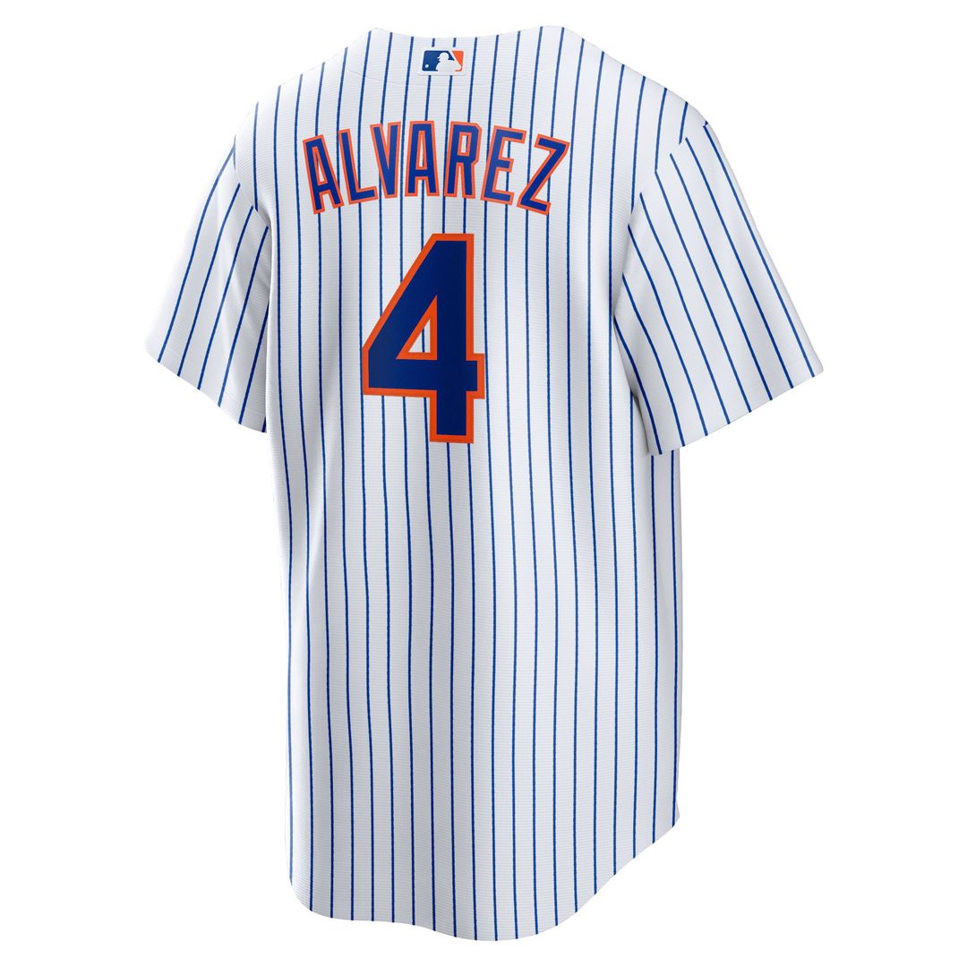 Francisco Alvarez New York Mets Nike Replica Player Jersey - White Official MLB Team Apparel Baseball Fan Gear