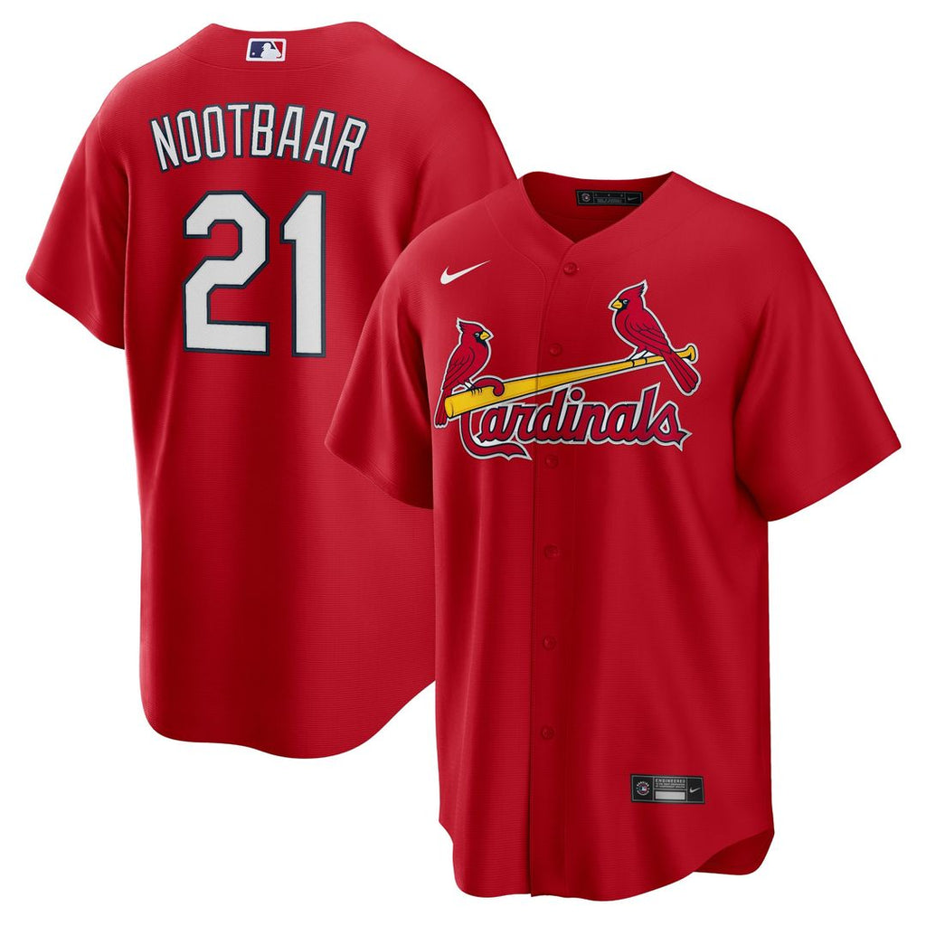 Lars Nootbaar St. Louis Cardinals Nike Big & Tall Alternate Replica Player Jersey - Red Official MLB Team Apparel Baseball Fan Gear