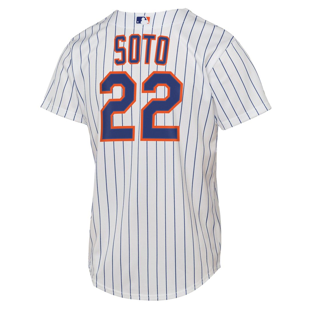Juan Soto New York Mets Nike Youth Home Replica Player Jersey - White Official MLB Team Apparel Baseball Fan Gear