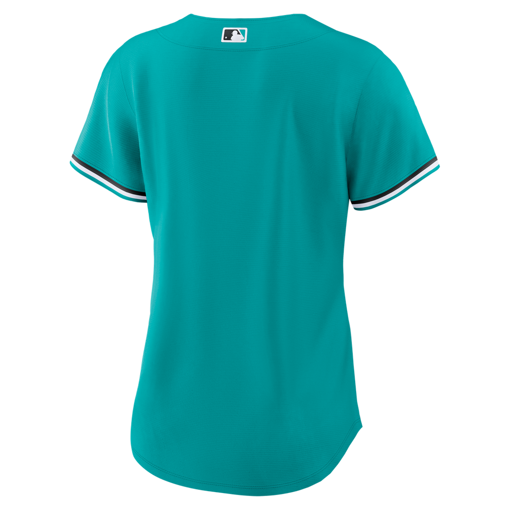 Miami Marlins Nike Women's Alternate Replica Jersey - Teal Official MLB Team Apparel Baseball Fan Gear