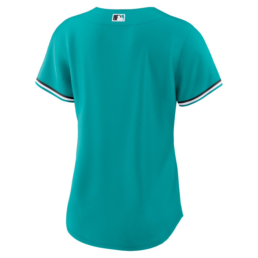 Miami Marlins Nike Women's Alternate Replica Jersey - Teal Official MLB Team Apparel Baseball Fan Gear
