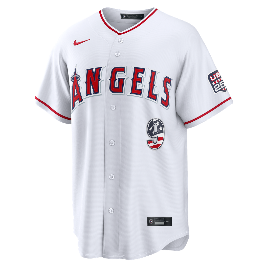 Zach Neto Los Angeles Angels Nike USA 250 Fourth of July Stadium Jersey - White Official MLB Team Apparel Baseball Fan Gear