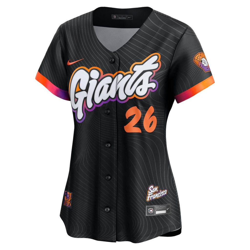 Matt Chapman San Francisco Giants Nike Women's 2025 City Connect Limited Jersey - Anthracite Official MLB Team Apparel Baseball Fan Gear