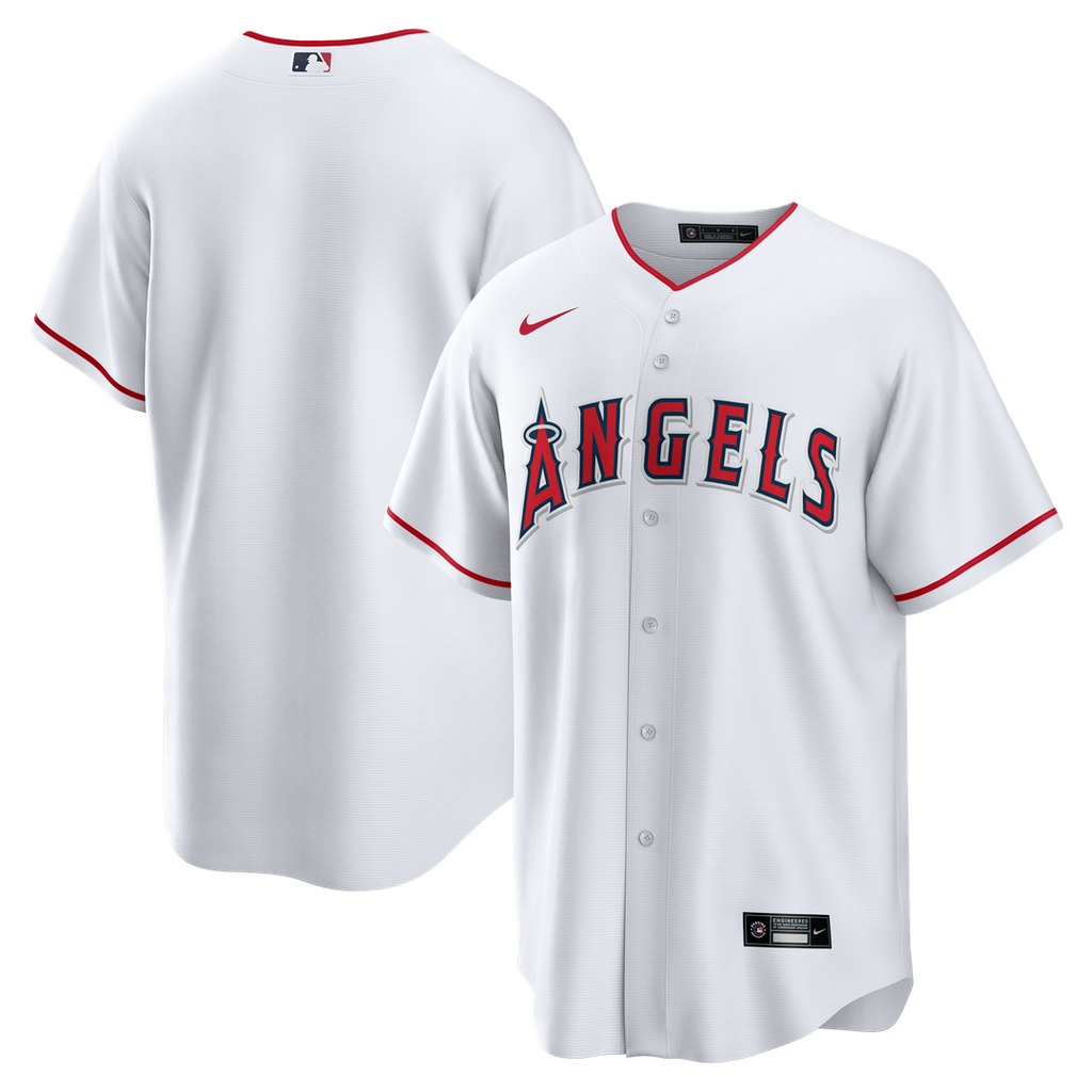 Los Angeles Angels Nike Home Big & Tall Replica Jersey - White Official MLB Team Apparel Baseball Fan Gear
