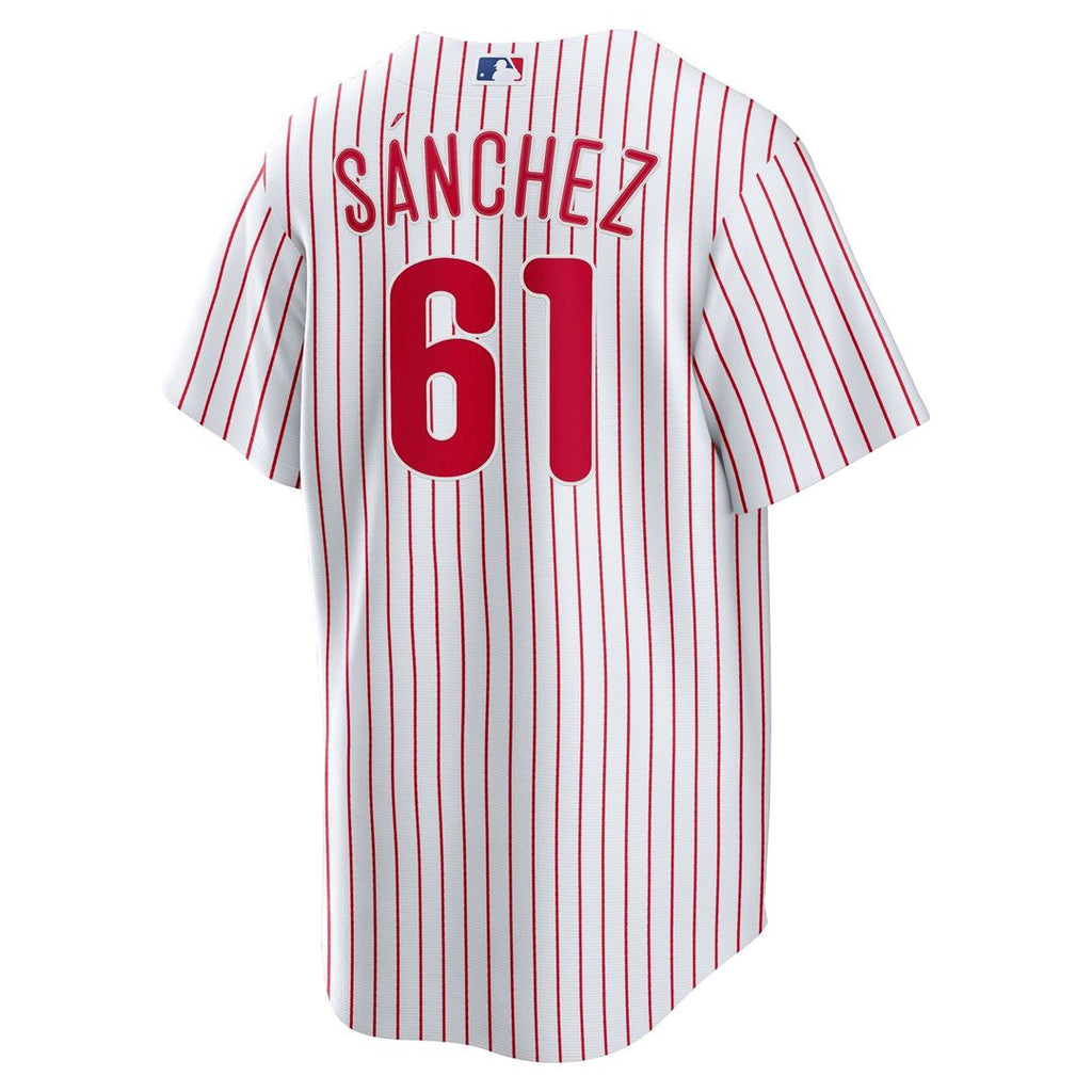 Cristopher Sanchez Philadelphia Phillies Nike Home Replica Jersey - White Official MLB Team Apparel Baseball Fan Gear