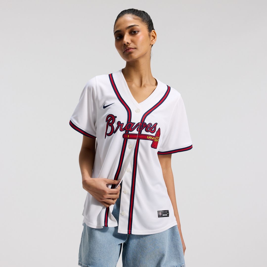 Atlanta Braves Nike Women's Home Limited Jersey - White Official MLB Team Apparel Baseball Fan Gear