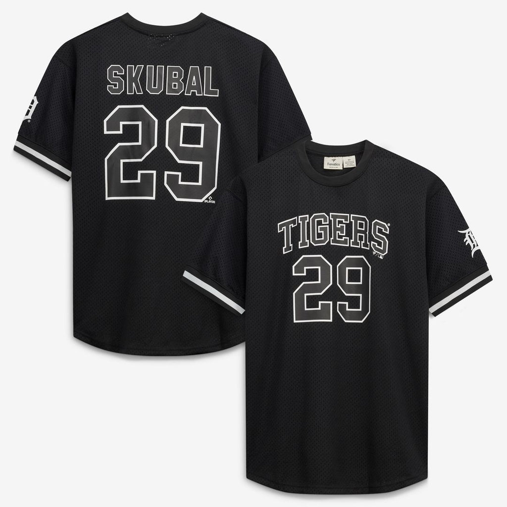 Tarik Skubal Detroit Tigers Fanatics Big & Tall Heavyweight Mesh Jersey - Black/White Official MLB Team Apparel Baseball Fan Gear