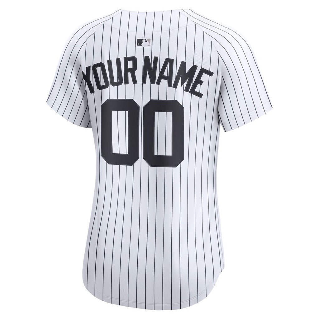 New York Yankees Nike Women's Home Limited Custom Jersey - White Official MLB Team Apparel Baseball Fan Gear