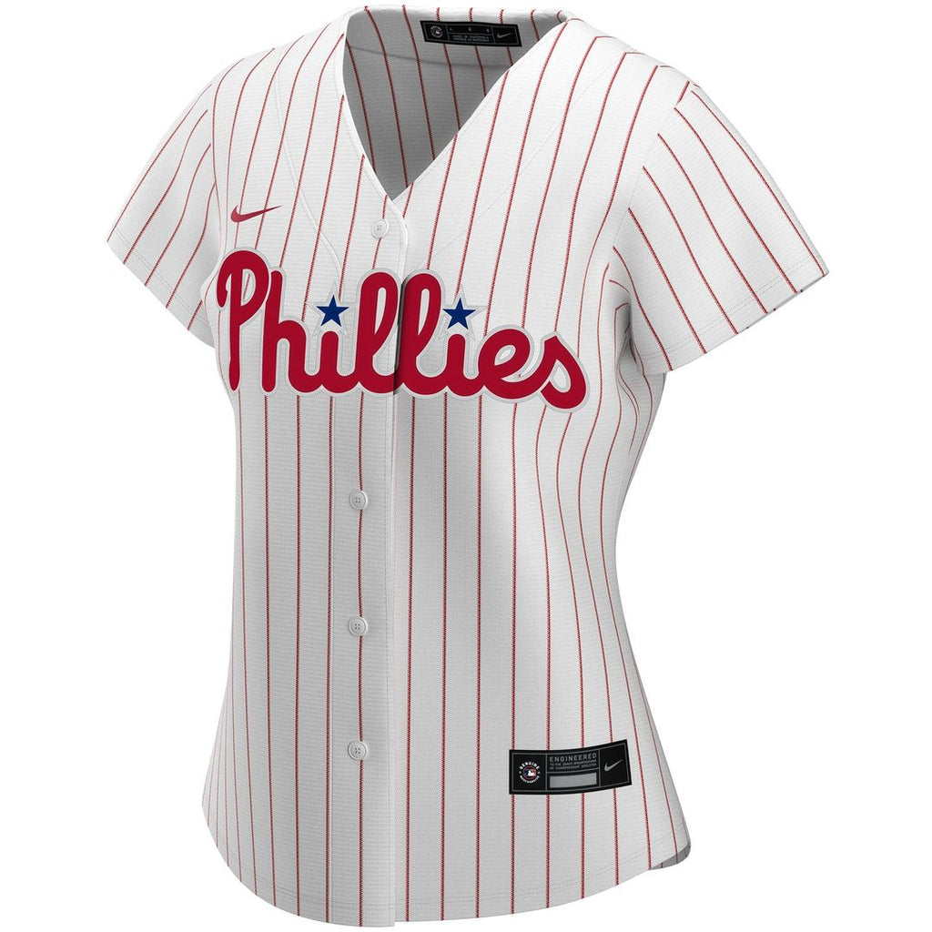 Philadelphia Phillies Nike Women's Home Replica Custom Jersey - White Official MLB Team Apparel Baseball Fan Gear