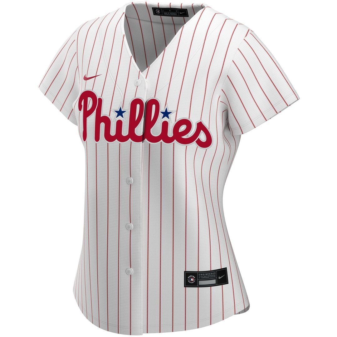 Philadelphia Phillies Nike Women's Home Replica Custom Jersey - White Official MLB Team Apparel Baseball Fan Gear