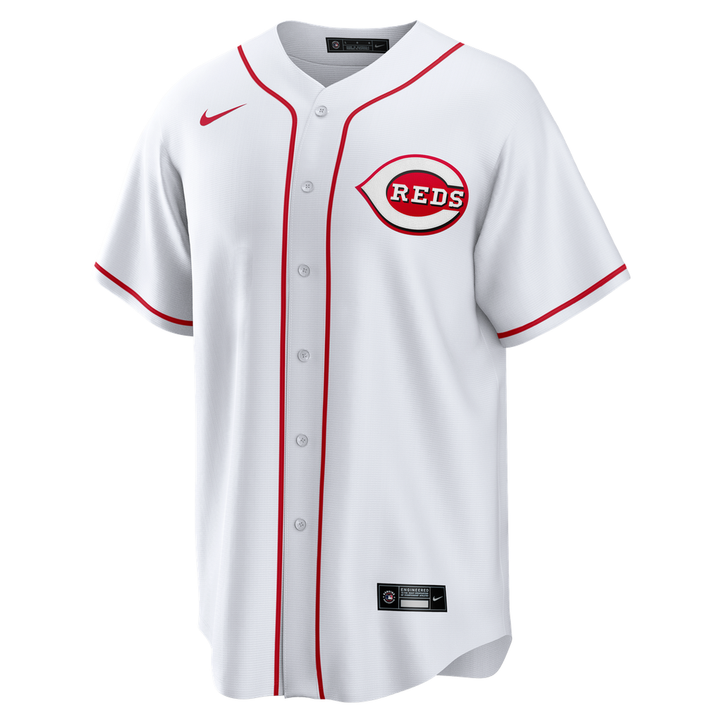 Cincinnati Reds Nike Home Big & Tall Replica Jersey - White Official MLB Team Apparel Baseball Fan Gear