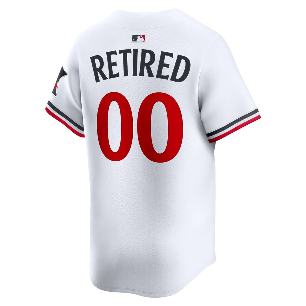 Minnesota Twins Nike Home Limited Pick-A-Player Retired Roster Jersey - White Official MLB Team Apparel Baseball Fan Gear