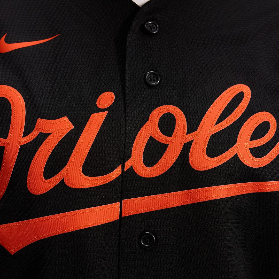 Baltimore Orioles Nike Alternate Replica Team Jersey - Black Official MLB Team Apparel Baseball Fan Gear