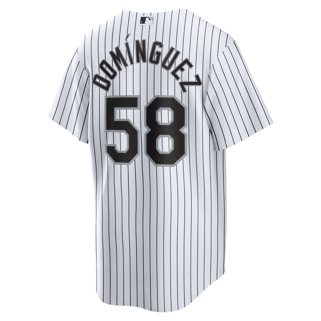 Seranthony Domínguez Chicago White Sox Nike Home Replica Jersey - White Official MLB Team Apparel Baseball Fan Gear