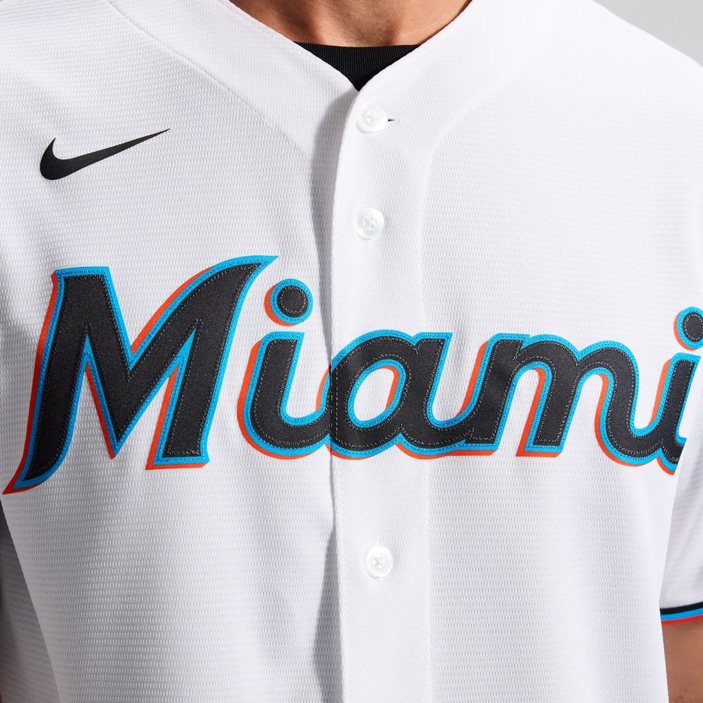 Miami Marlins Nike Home Replica Team Jersey - White Official MLB Team Apparel Baseball Fan Gear