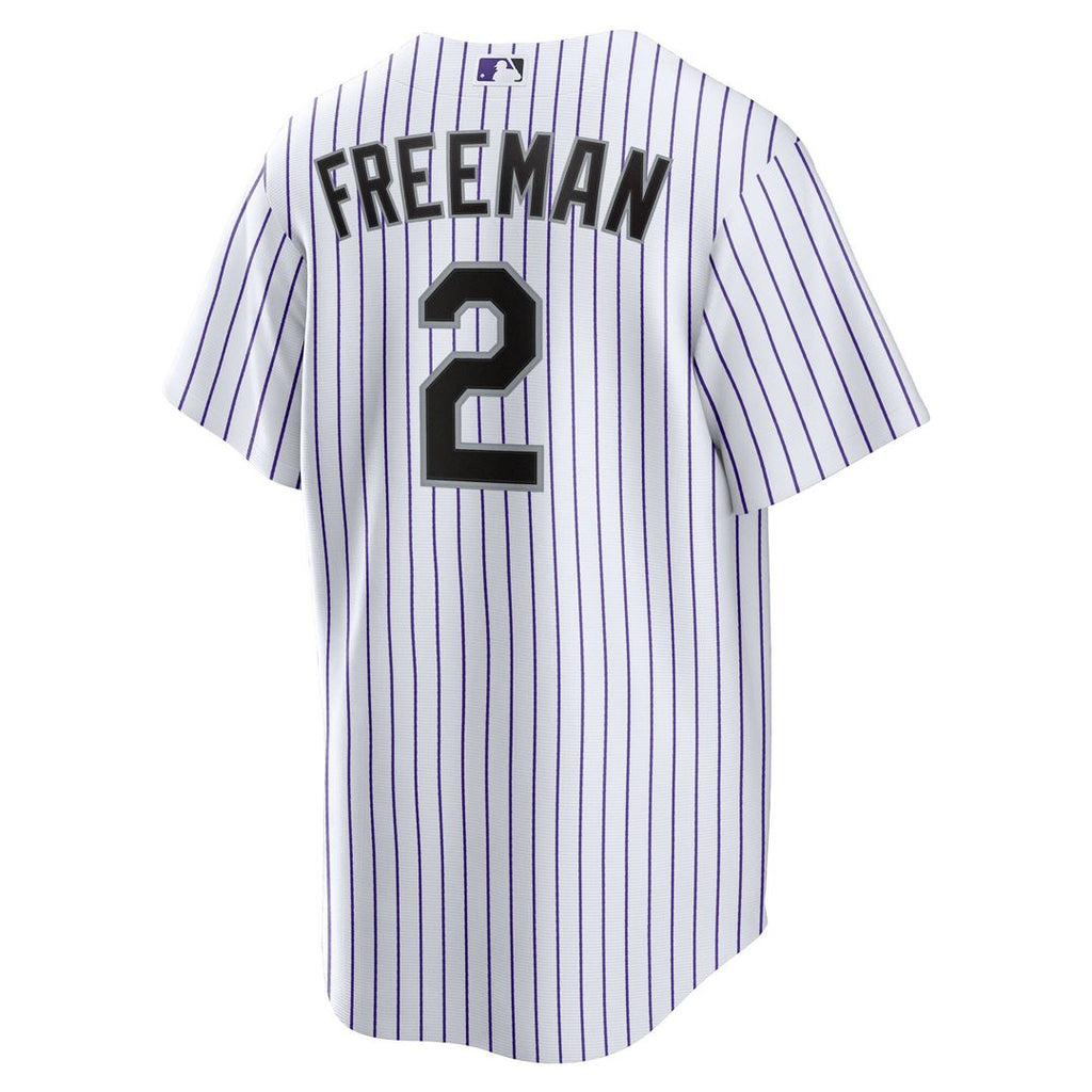 Tyler Freeman Colorado Rockies Nike Youth Home Replica Jersey - White Official MLB Team Apparel Baseball Fan Gear