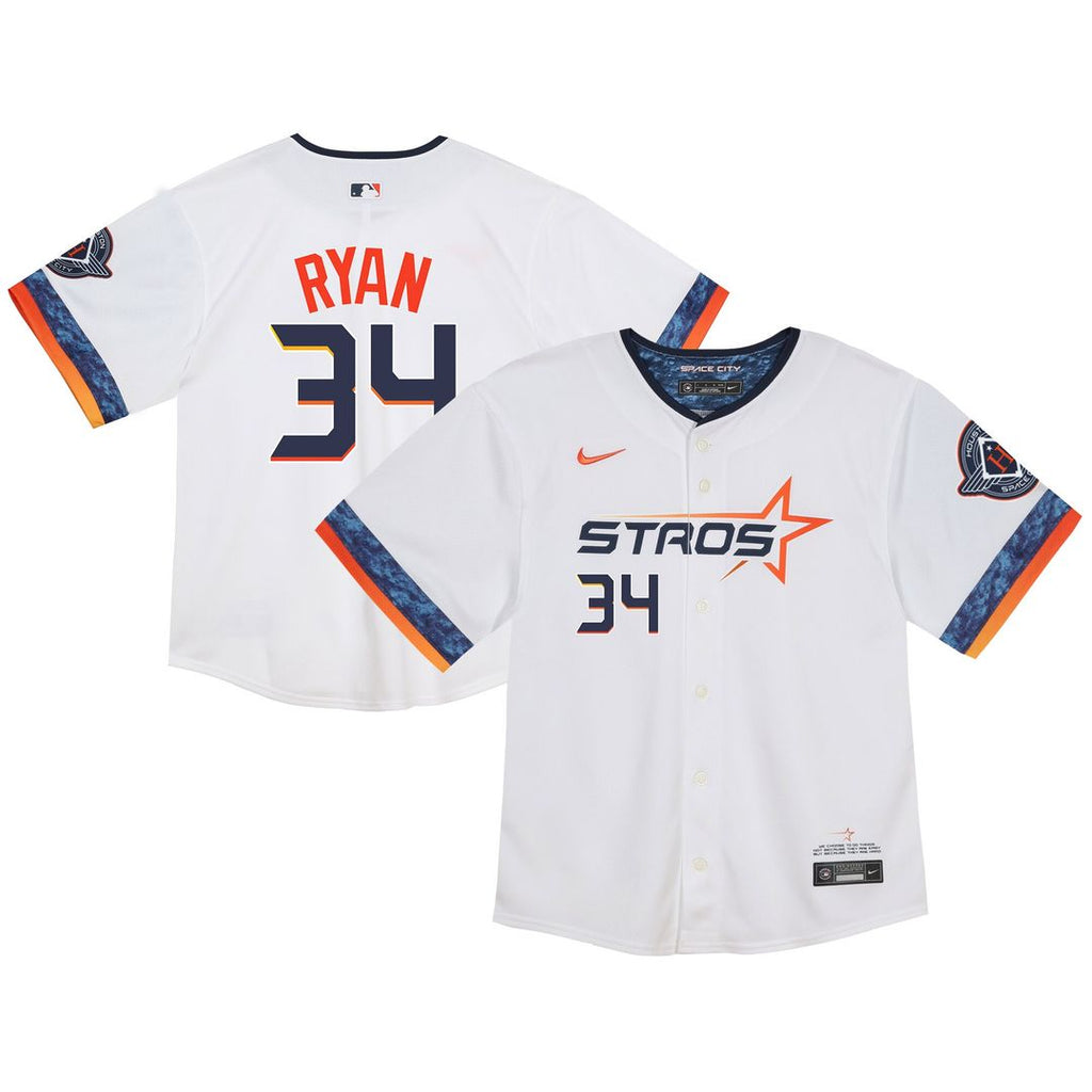 Nolan Ryan Houston Astros Nike Toddler City Connect 2025 Limited Jersey - White Official MLB Team Apparel Baseball Fan Gear