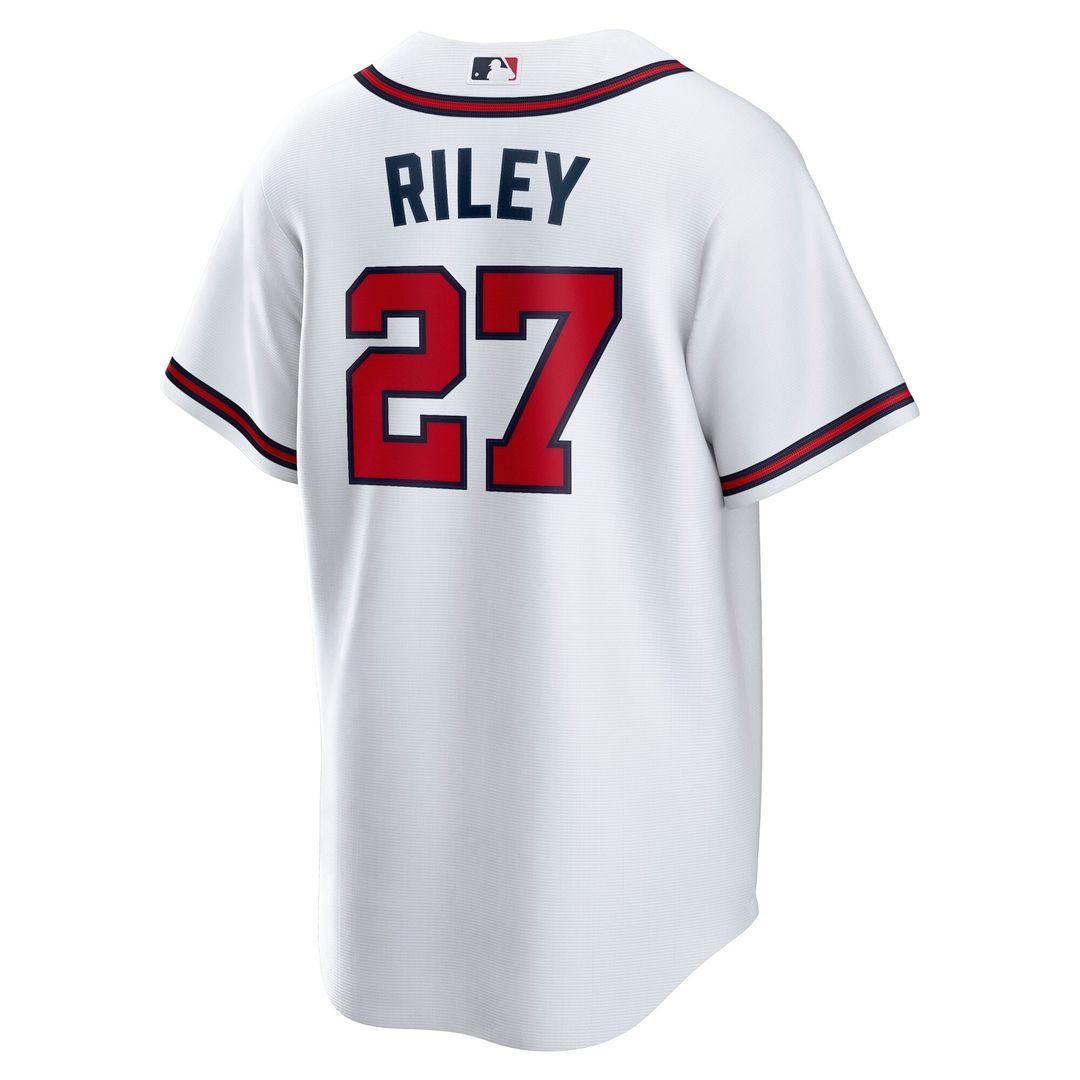 Austin Riley Atlanta Braves Nike Home Replica Player Jersey - White Official MLB Team Apparel Baseball Fan Gear