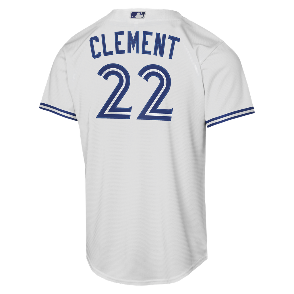 Ernie Clement Toronto Blue Jays Nike Youth Home Baseline Jersey - White Official MLB Team Apparel Baseball Fan Gear