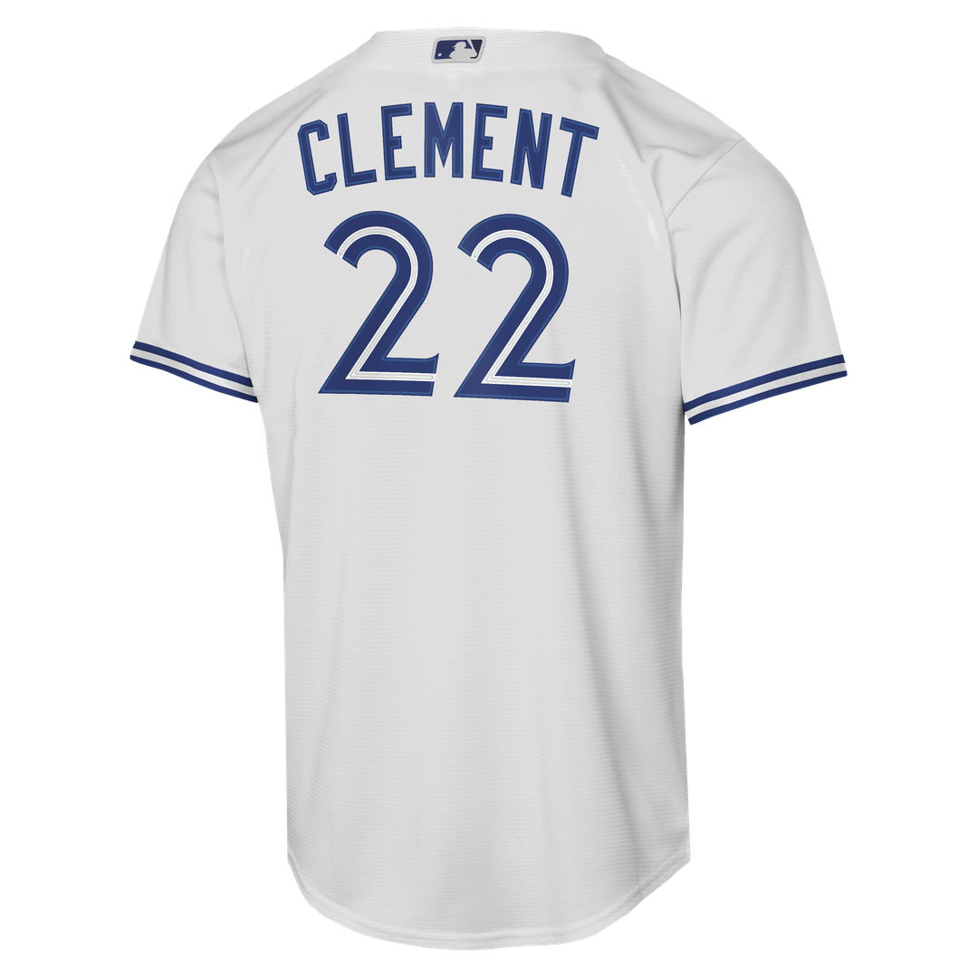 Ernie Clement Toronto Blue Jays Nike Youth Home Baseline Jersey - White Official MLB Team Apparel Baseball Fan Gear