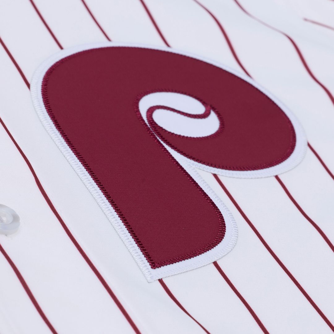 Jimmy Rollins Philadelphia Phillies Mitchell & Ness 2003 Cooperstown Collection Authentic Jersey - White Official MLB Team Apparel Baseball Fan Gear