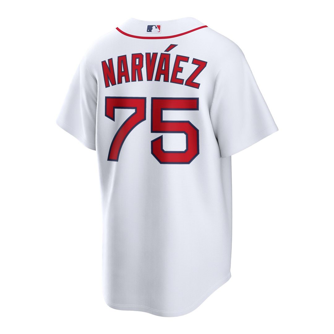 Carlos Narváez Boston Red Sox Nike Home Replica Jersey - White Official MLB Team Apparel Baseball Fan Gear