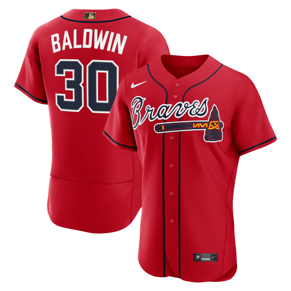Drake Baldwin Atlanta Braves Nike MLB Awards Authentic Jersey - Red Official MLB Team Apparel Baseball Fan Gear