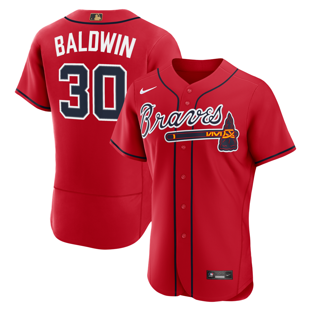Drake Baldwin Atlanta Braves Nike MLB Awards Authentic Jersey - White Official MLB Team Apparel Baseball Fan Gear