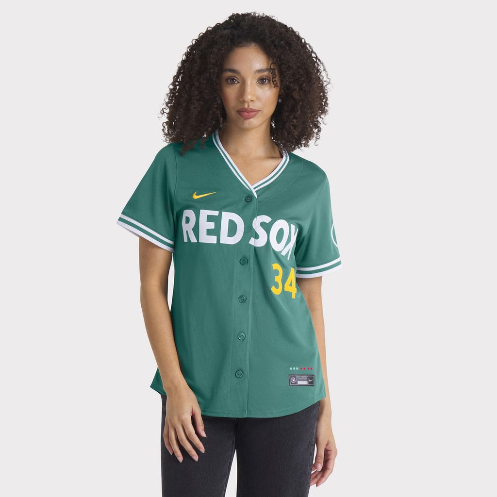 David Ortiz Boston Red Sox Nike Women's 2025 City Connect Limited Retired Player Jersey - Green Official MLB Team Apparel Baseball Fan Gear