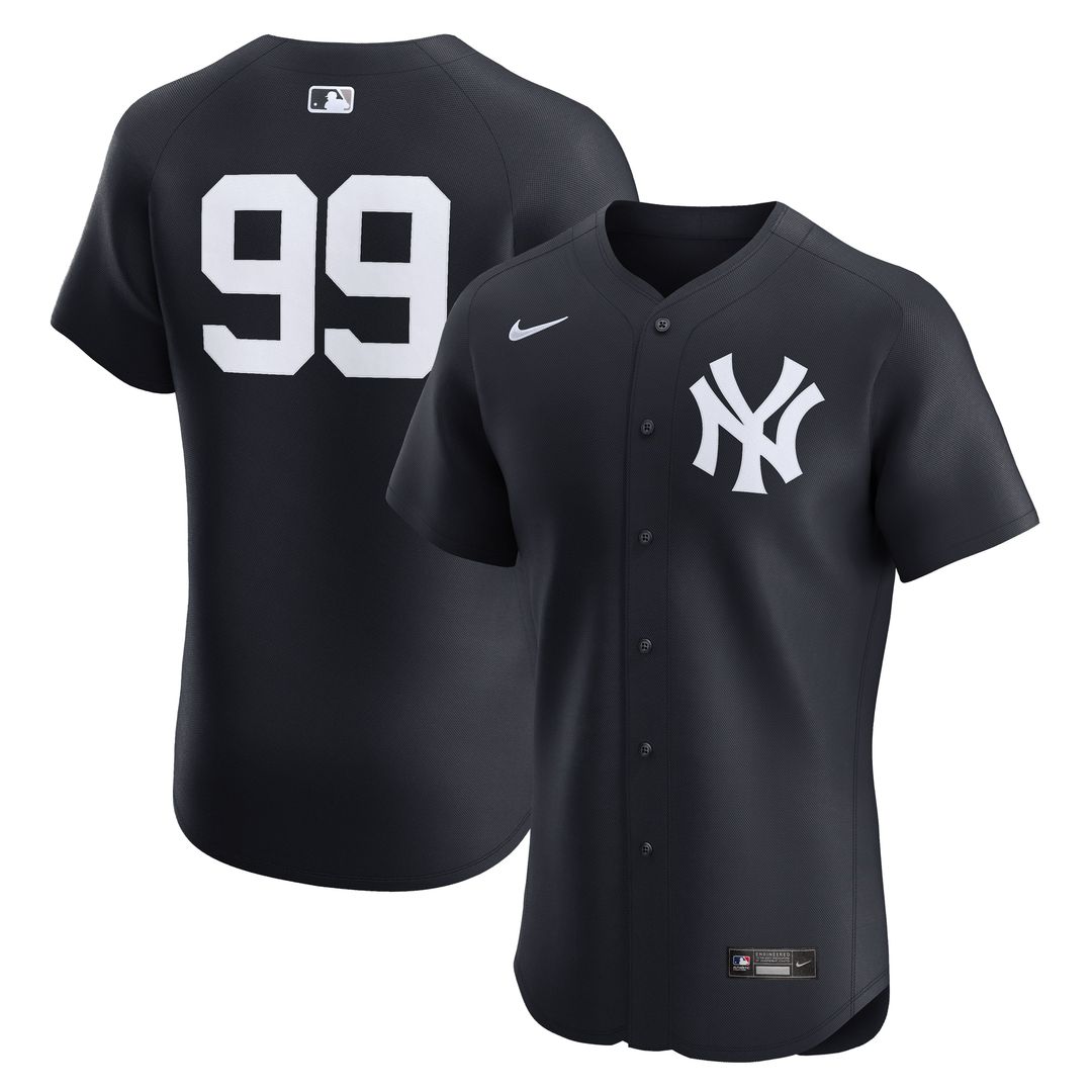 Aaron Judge New York Yankees Nike Alternate 2 Elite Jersey - Navy Official MLB Team Apparel Baseball Fan Gear