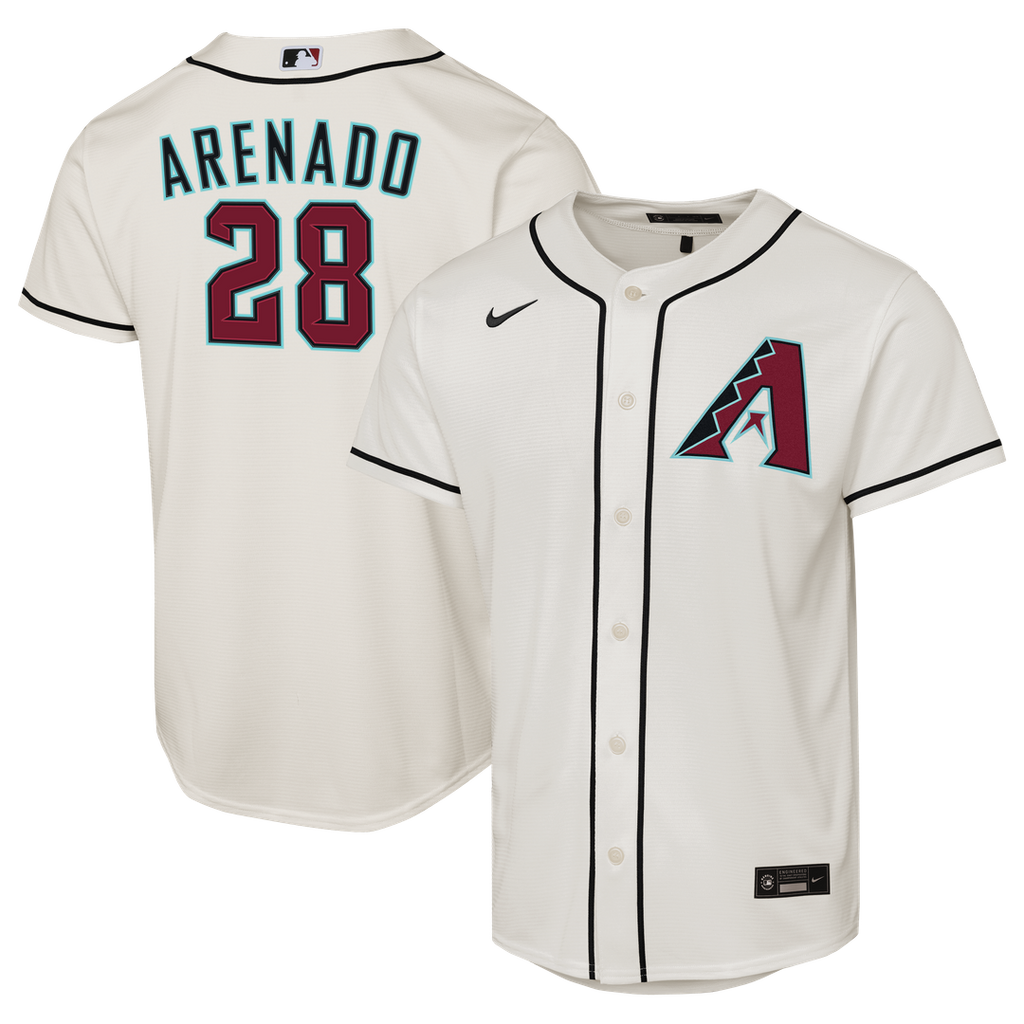 Nolan Arenado Arizona Diamondbacks Nike Youth Home Replica Jersey - White Official MLB Team Apparel Baseball Fan Gear