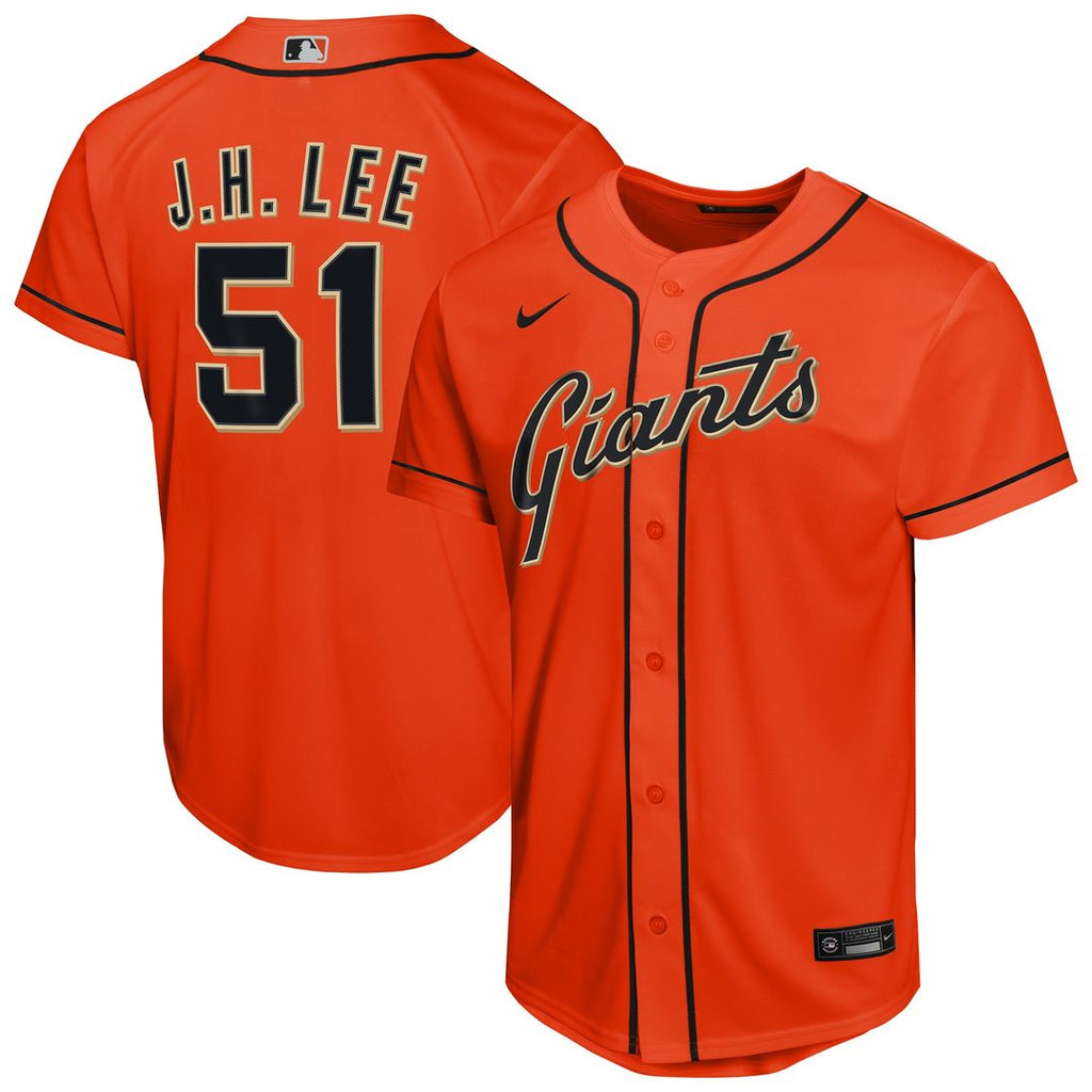 Jung Hoo Lee San Francisco Giants Nike Youth Alternate Replica Jersey - Orange Official MLB Team Apparel Baseball Fan Gear