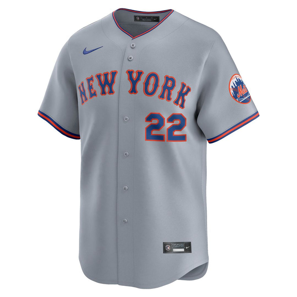 Juan Soto New York Mets Nike Road Limited Player Jersey - Gray Official MLB Team Apparel Baseball Fan Gear