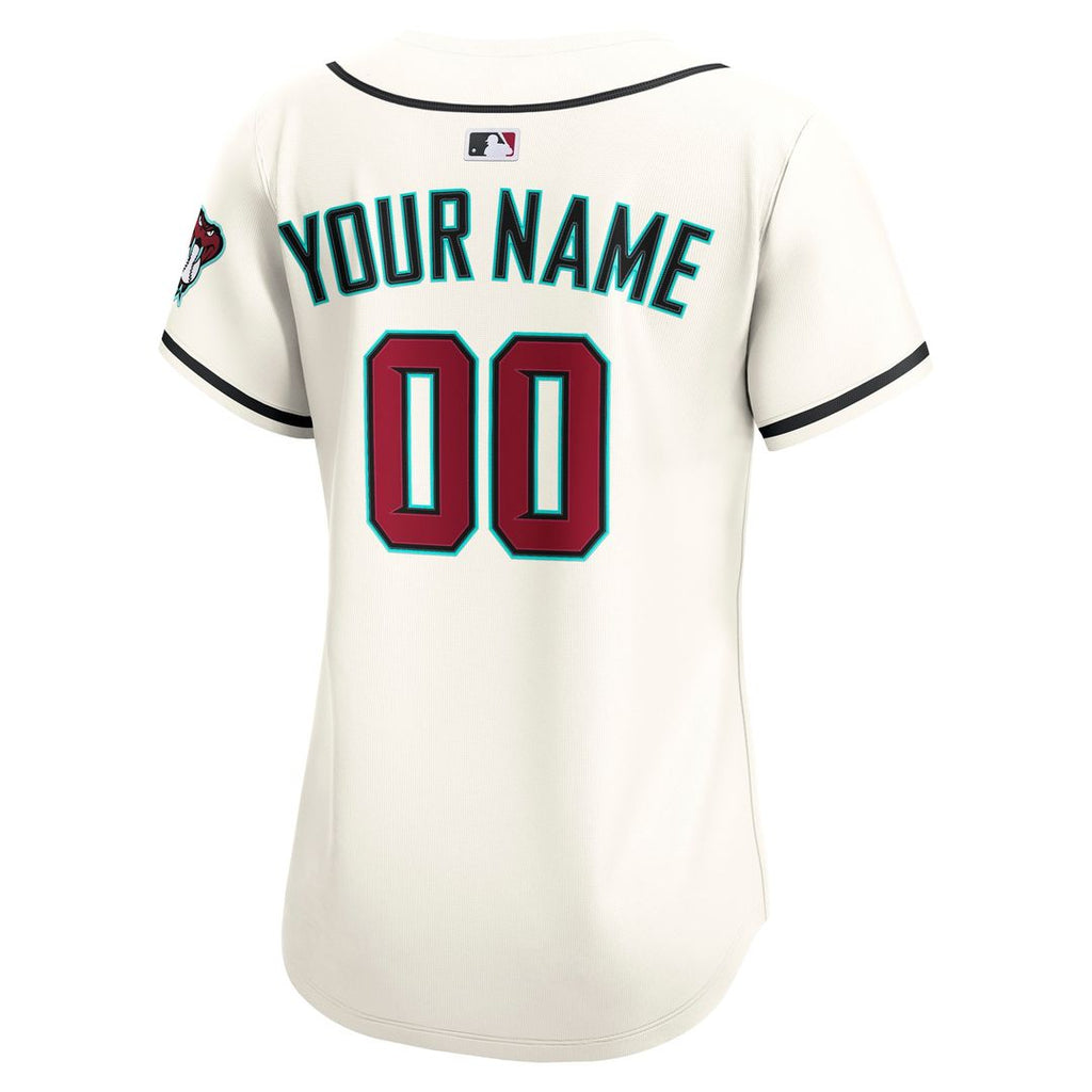 Arizona Diamondbacks Nike Women's Home Limited Custom Jersey - Cream Official MLB Team Apparel Baseball Fan Gear