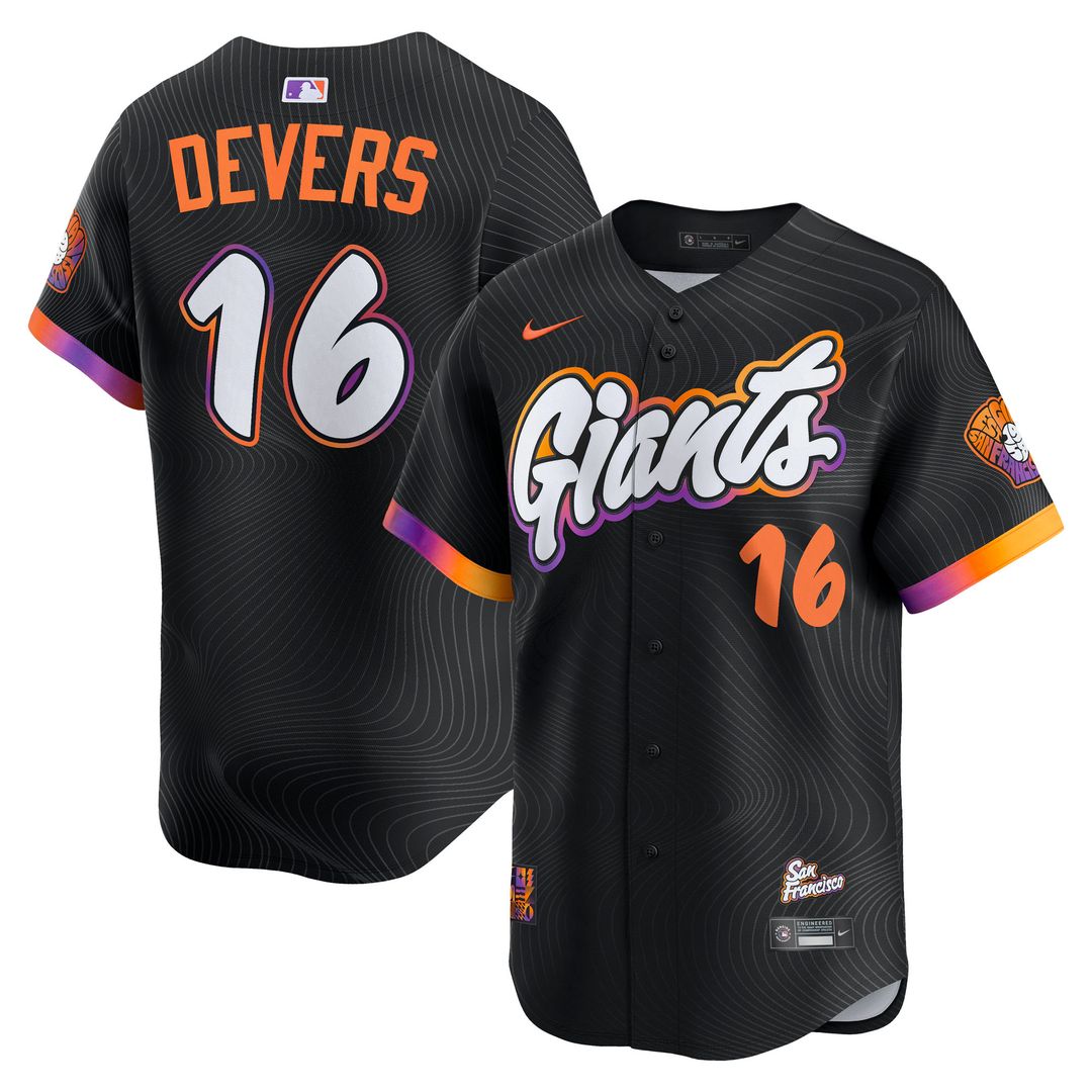 Rafael Devers San Francisco Giants Nike 2025 City Connect Limited Player Jersey - Black Official MLB Team Apparel Baseball Fan Gear