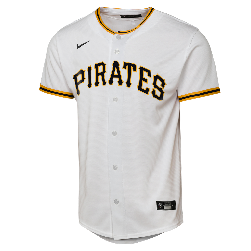 Konnor Griffin Pittsburgh Pirates Nike Youth Home Replica Jersey - White Official MLB Team Apparel Baseball Fan Gear
