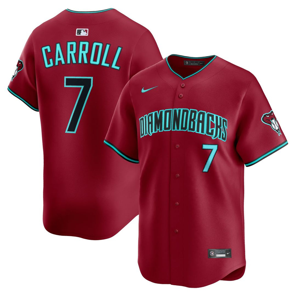 Corbin Carroll Arizona Diamondbacks Nike Alternate Limited Jersey - Red Official MLB Team Apparel Baseball Fan Gear