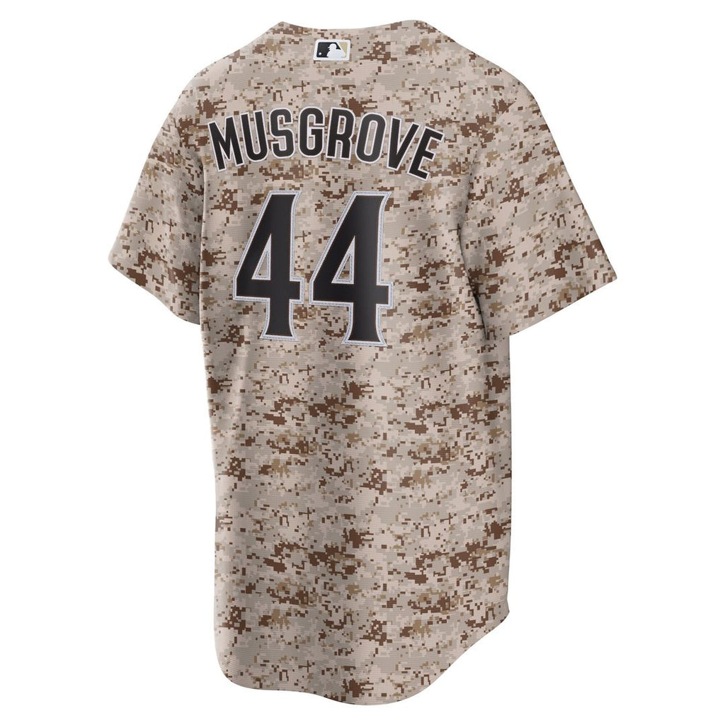 Joe Musgrove San Diego Padres Nike USMC Alternate Replica Player Jersey - Camo Official MLB Team Apparel Baseball Fan Gear