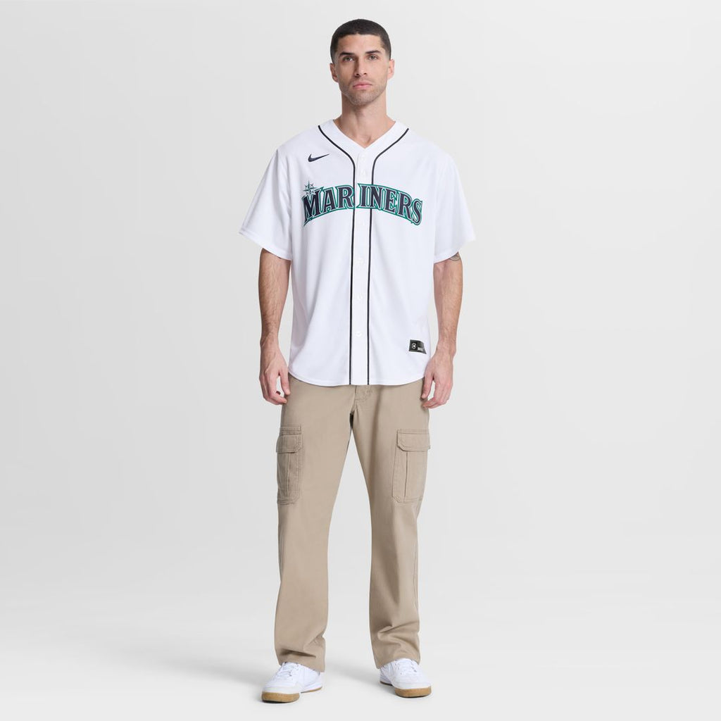 Cal Raleigh Seattle Mariners Nike Home Replica Jersey - White Official MLB Team Apparel Baseball Fan Gear