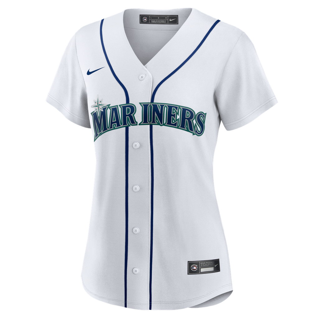 Cal Raleigh Seattle Mariners Nike Women's Home Replica Jersey - White Official MLB Team Apparel Baseball Fan Gear