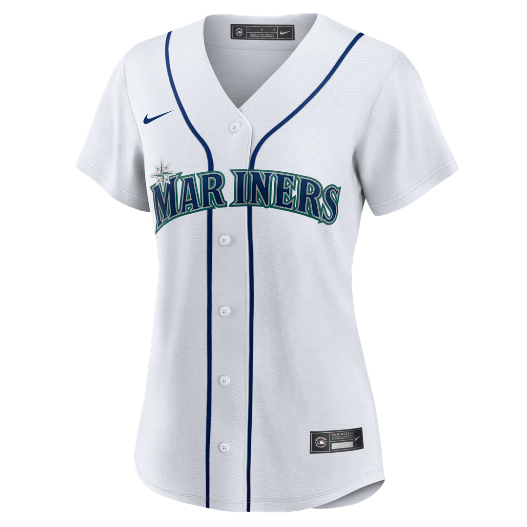 Cal Raleigh Seattle Mariners Nike Women's Home Replica Jersey - White Official MLB Team Apparel Baseball Fan Gear
