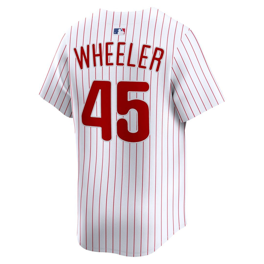 Zack Wheeler Philadelphia Phillies Nike Home Limited Player Jersey - White Official MLB Team Apparel Baseball Fan Gear