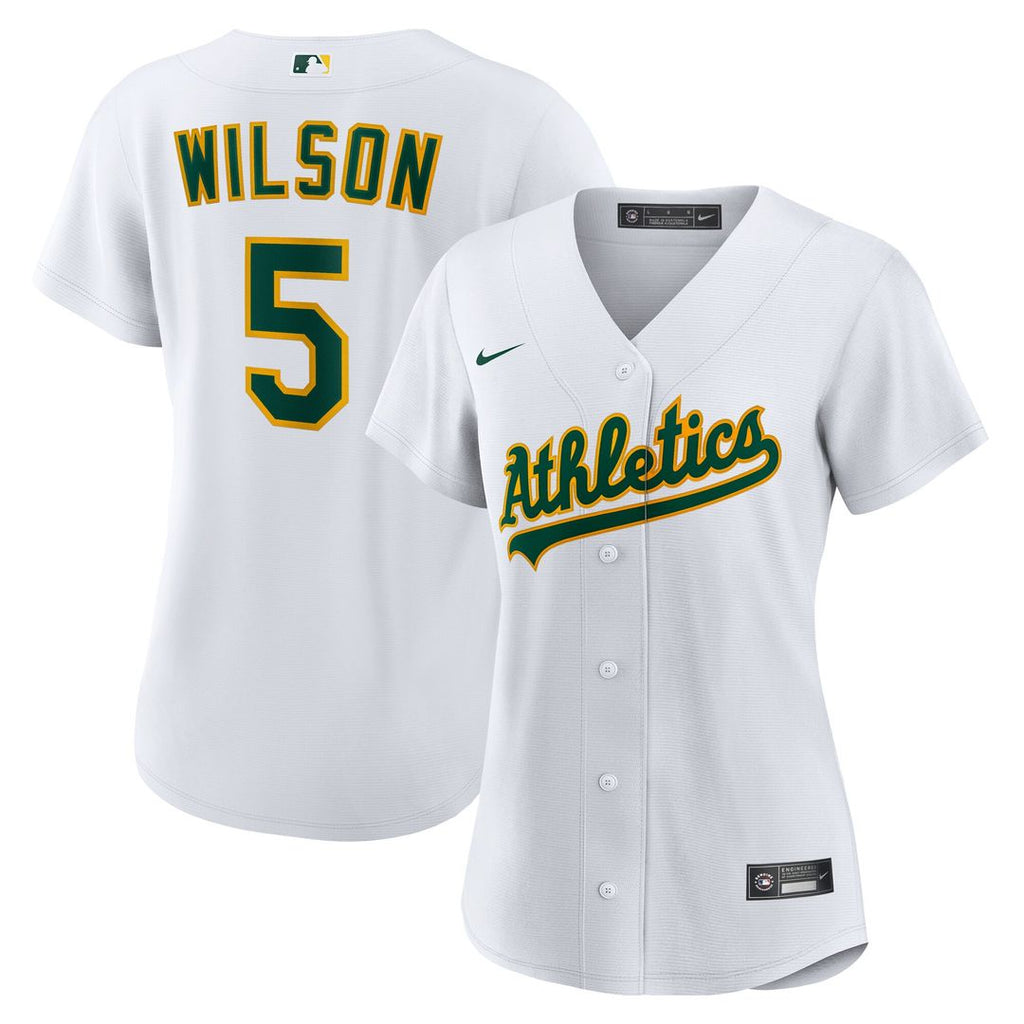 Jacob Wilson Athletics Nike Women's Home Replica Jersey - White Official MLB Team Apparel Baseball Fan Gear