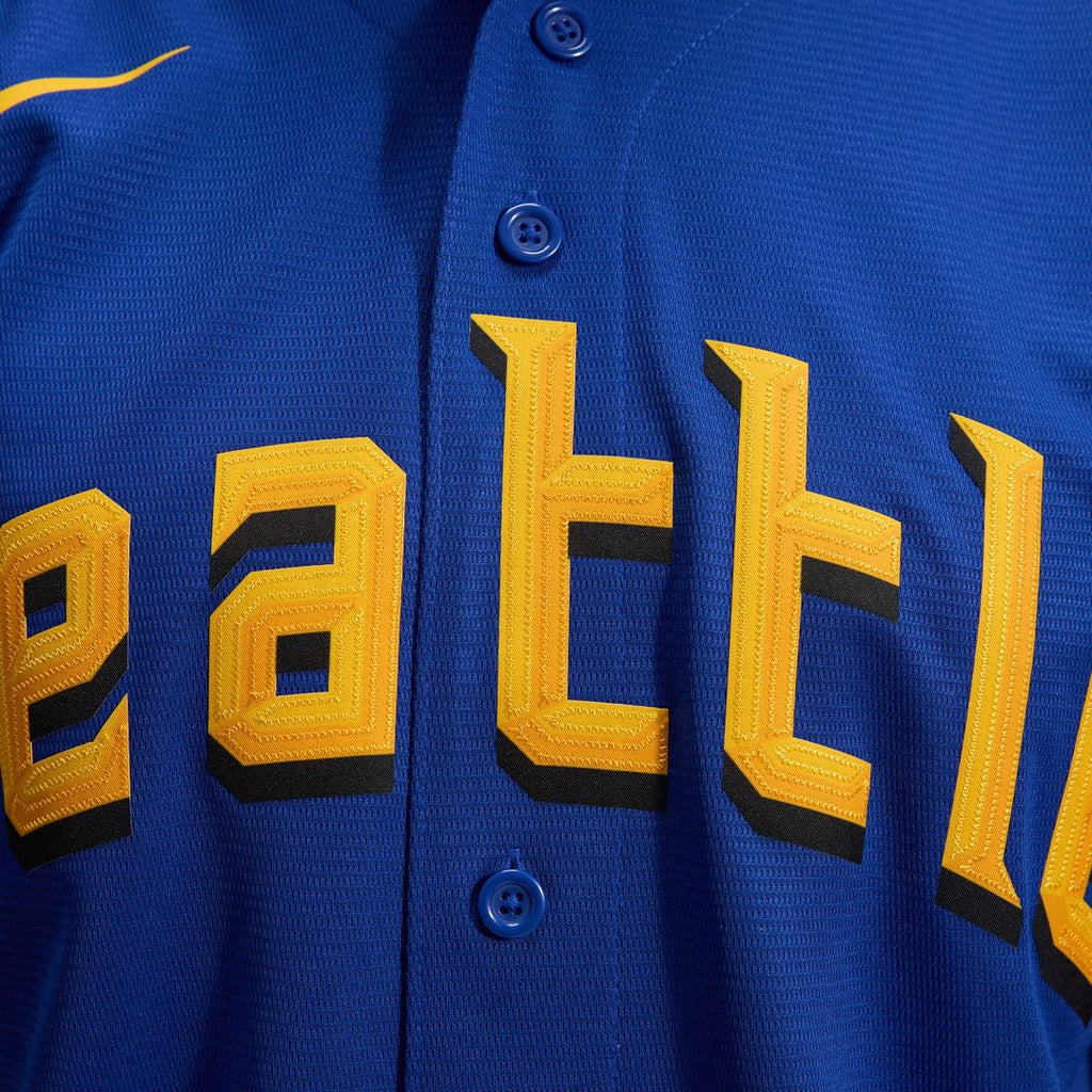 Seattle Mariners Nike City Connect Replica Jersey - Royal Official MLB Team Apparel Baseball Fan Gear